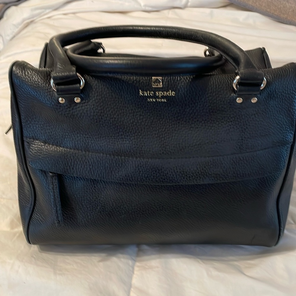 Kate Spade black two handle purse